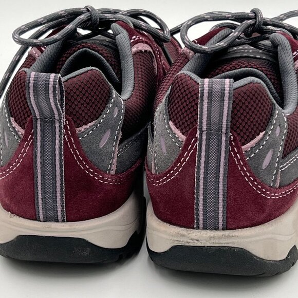 LL Bean Women's Trail Model 4 Hiking Shoes Maroon gray woman's size 9.5 - Picture 6 of 13
